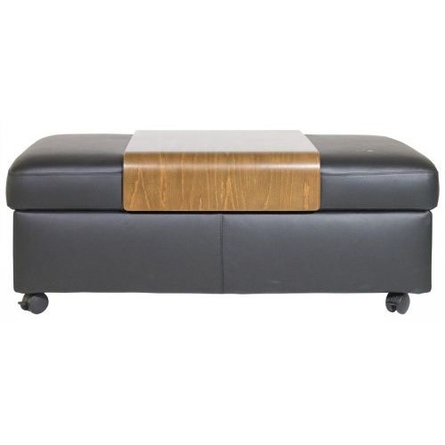 Stressless Ottomans 2076050 Double Ottoman & Table Simon's Furniture